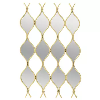 Зеркало настенное в раме золотого цвета