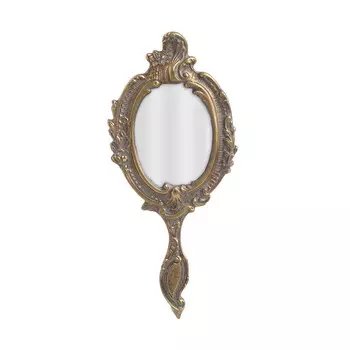 Зеркало настольное в раме золотого цвета