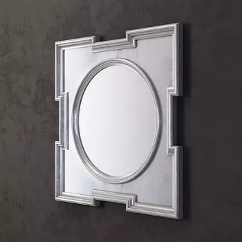 Зеркало Orlando серебряного цвета