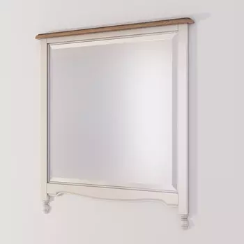 Зеркало прямоугольное Leblanc бежевого цвета