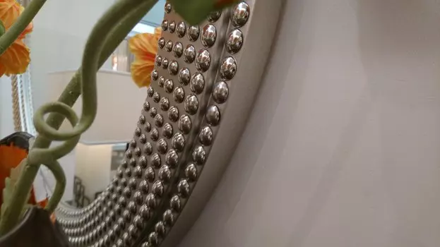 Зеркало Rimini в серебристом декоре