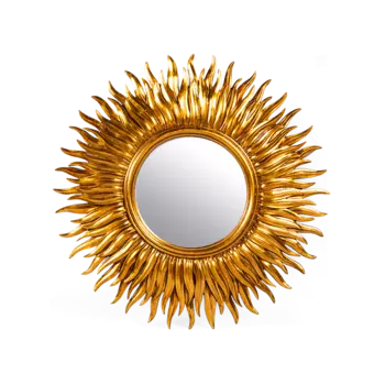 Зеркало Shole золотого цвета