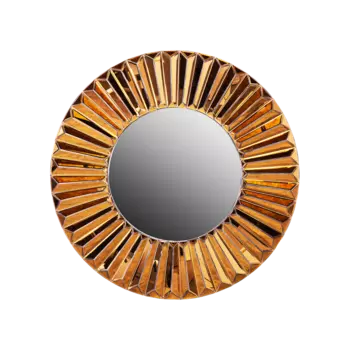 Зеркало Vigorous золотого цвета