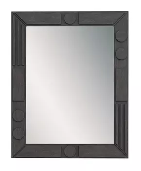 Зеркало в деревянной раме келли черного цвета