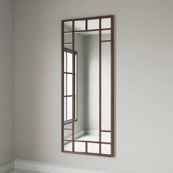 Зеркало Wind в раме цвета натуральный дуб