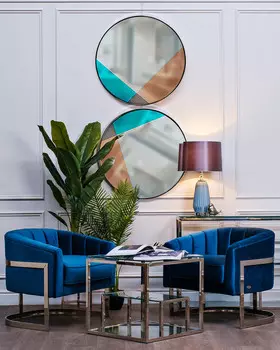 Журнальный сталь из стекла и стали цвета хром