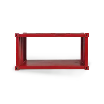 Журнальный стол Industrial красного цвета