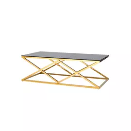 Журнальный стол инсигния с основанием золотого цвета