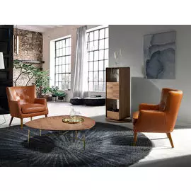 Журнальный стол из натурального шпона ореха