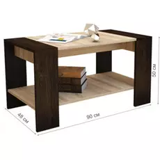 Журнальный стол квадро цвета кантербери / сонома