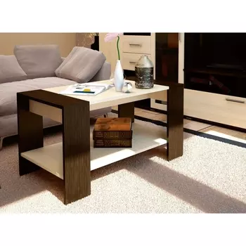 Журнальный стол квадро цвета венге / дуб