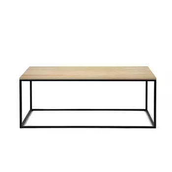 Журнальный стол Lingard Black светлый дуб