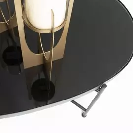 Журнальный стол Marsh из метала и стекла