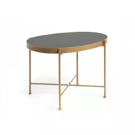 Журнальный стол Marsh из металла и стекла