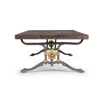 Журнальный стол Metal Sleeve коричневого цвета