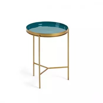 Журнальный стол Naoko из металла зеленого цвета