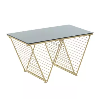 Журнальный стол с черной столешницей