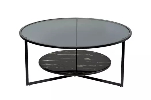 Журнальный стол с мраморной полкой