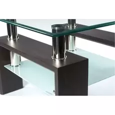 Журнальный стол со стеклянной столешницей