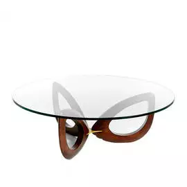 Журнальный стол со стеклянной столешницей