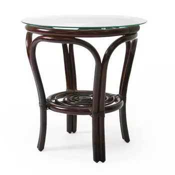 Журнальный столик Bali со стеклом орех