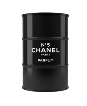 Журнальный столик-бочка "Chanel" xl Black из металла
