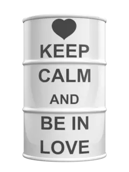 Журнальный столик-бочка Keep Calm And be in Love l