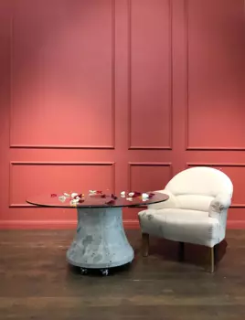 Журнальный столик Cat со стеклянной столешницей