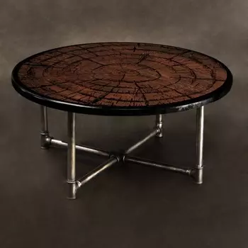 Журнальный столик пень из массива сосны