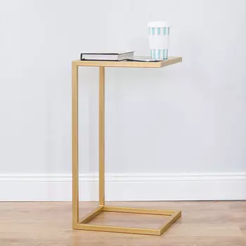 Журнальный столик с черной столешницей