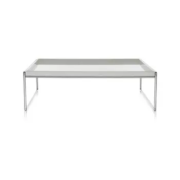 Журнальный столик Trays глянцево-белого цвета большой