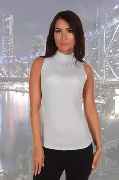 Блуза трикотажная Аделина (белая)