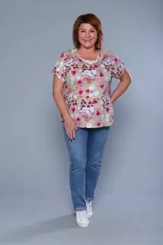 Блуза трикотажная Агата (бежевая)