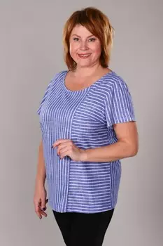 Блуза трикотажная Алекса (полоска) рр