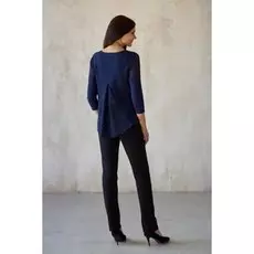 Блуза трикотажная Амина (синяя)