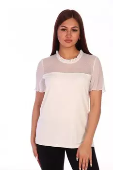 Блуза трикотажная Евдокия (белая) рр