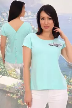 Блуза трикотажная Фантастика (ментоловая) рр