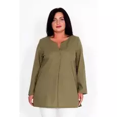 Блуза трикотажная Инга (зеленая)