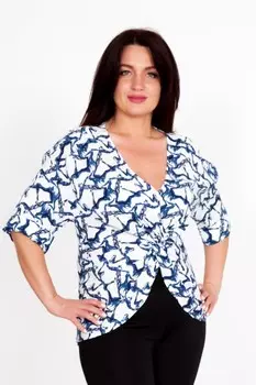 Блуза трикотажная Кантри (белая)