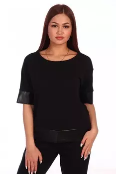Блуза трикотажная Карина (черная)