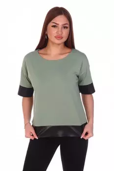 Блуза трикотажная Карина (зеленая)
