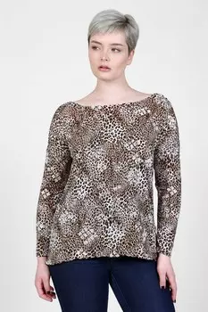 Блуза трикотажная Кирстен (леопард)