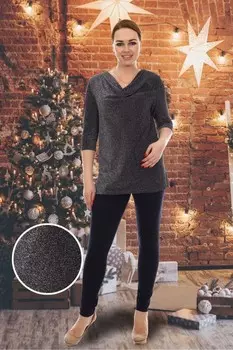 Блуза трикотажная Лена (черная) рр