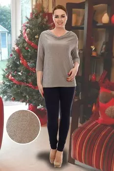 Блуза трикотажная Лена (золотистая)