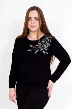 Блуза трикотажная Лира (черная)