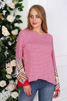 Блуза трикотажная Мирослава (красная)