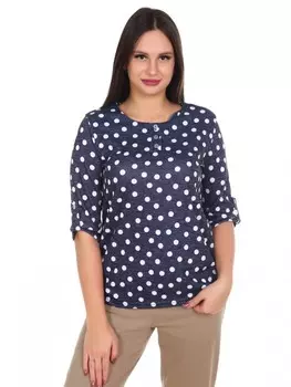 Блуза трикотажная Нэйтали (темно-синяя) рр