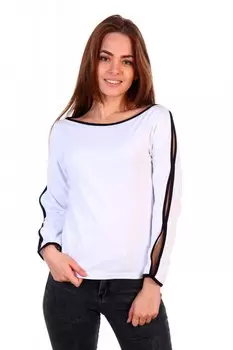 Блуза трикотажная Оля (белая)