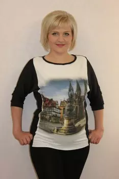 Блуза трикотажная Опра (фонтан)