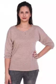 Блуза трикотажная Орабэль (бежевая) рр